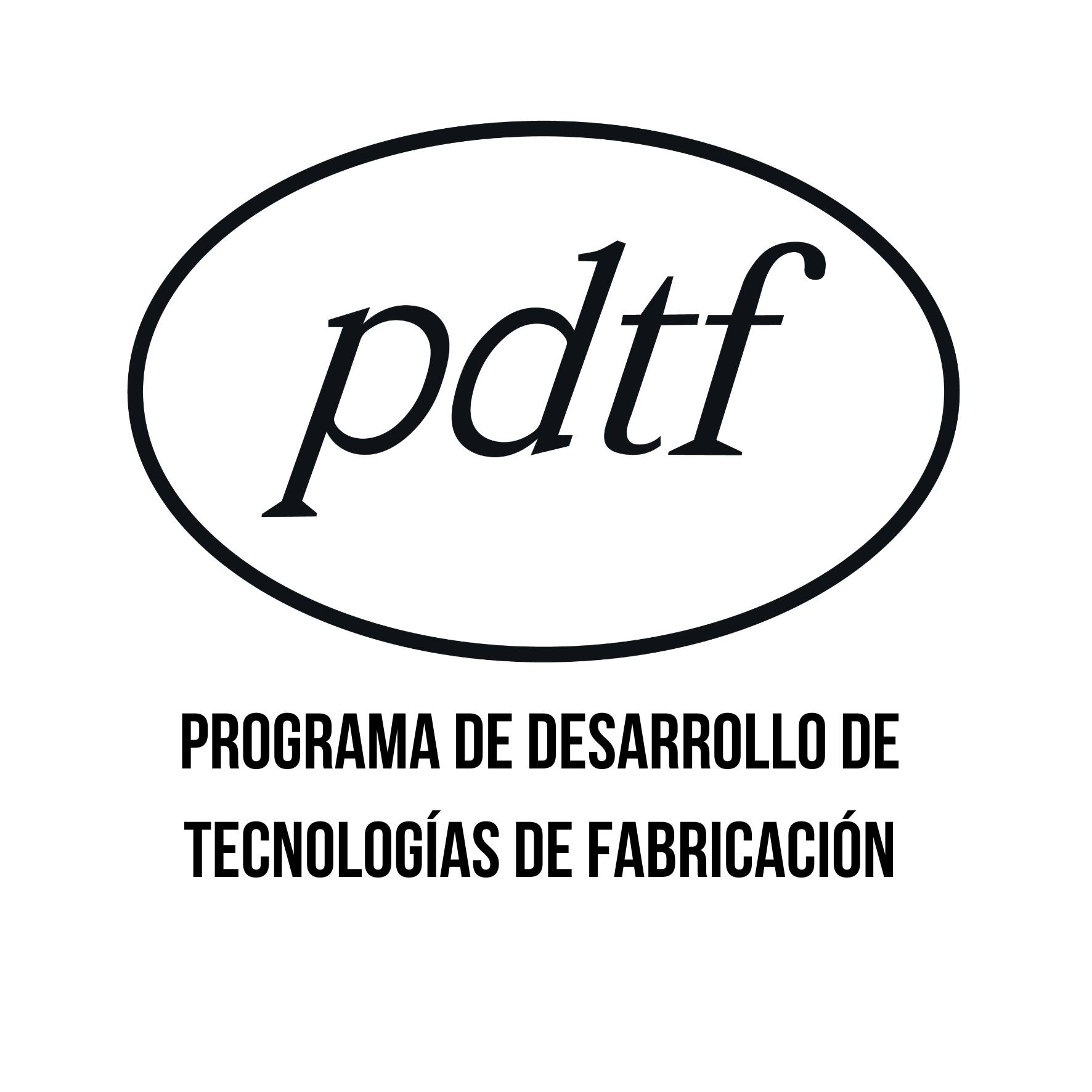 Logo de Programa de Desarrollo de Tecnologías de Fabricación